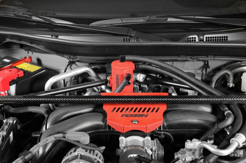 PERRIN 22-23 Toyota GR86 / 13-16 Scion FR-S / 13-23 Subaru BRZ Air Oil Separator - Red