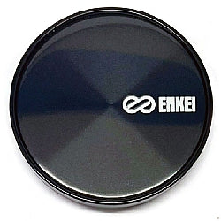 Enkei Optional Flat Center Cap w. Black Ring for TSP6, Tenjin, T6S, Kojin, Raijin 19in, and M5
