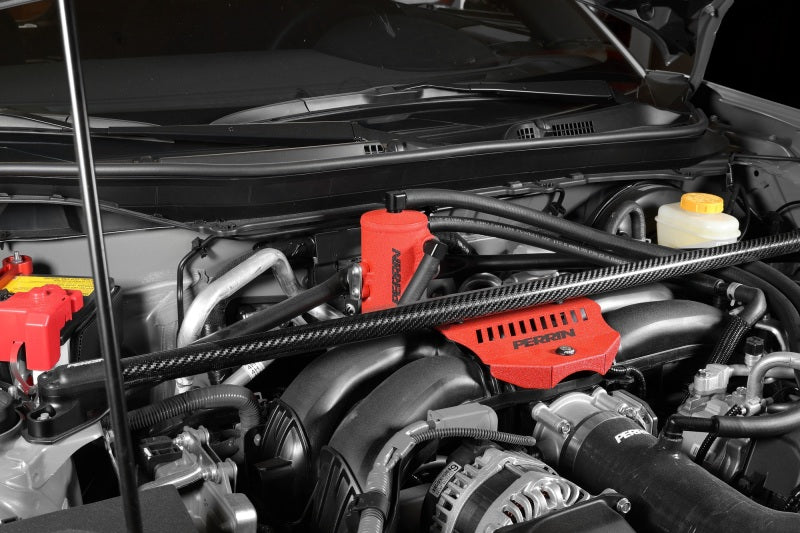PERRIN 22-23 Toyota GR86 / 13-16 Scion FR-S / 13-23 Subaru BRZ Air Oil Separator - Red