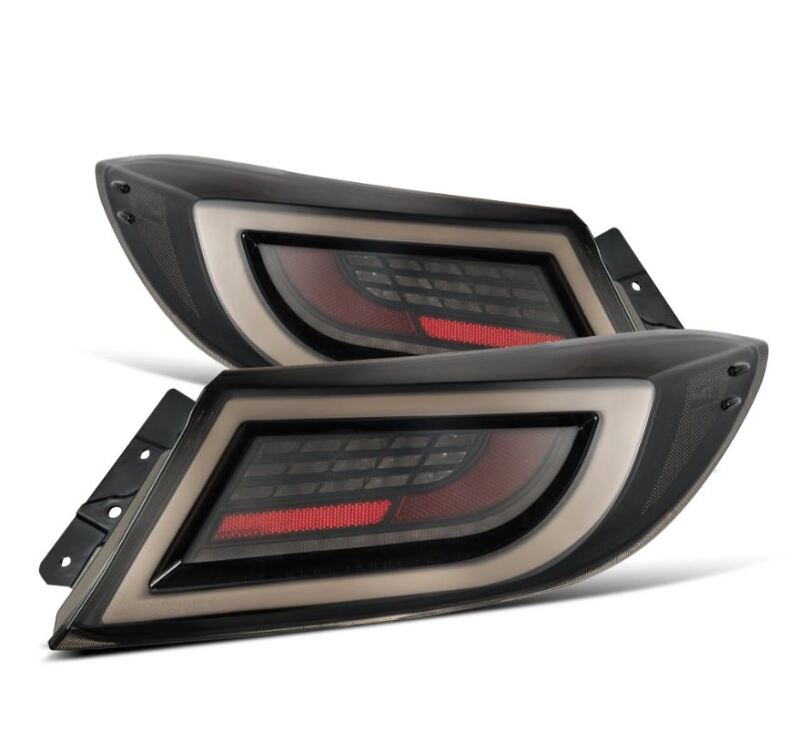 AlphaRex 22-24 Toyota GR86 LUXX LED Taillights Black Smoke (675020)