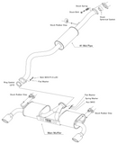 HKS 2023+ GR Corolla Legamax Sports Cat-Back Exhaust | 31021-AT009