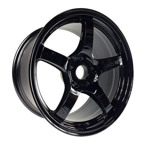 Gram Lights 57CR 18X9.5 +38 5X114.3 Gloss Black Wheel